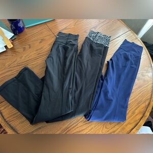 Lot 3 lululemon high rise bootcut flare pants yoga athleisure size 6 womens 32"